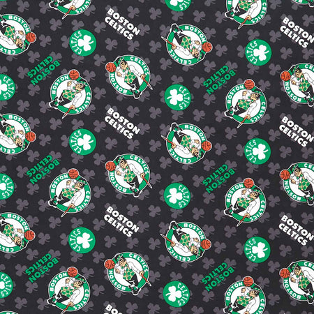  NBA Boston Celtics Tossed Logo Multi, Fabric by The Yard :  Arts, Crafts & Sewing