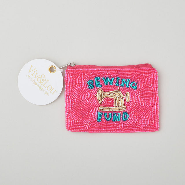 Beaded Coin Purse - Sewing Fund