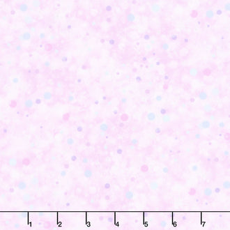 Fairy Dust - Glitter Dots & Stars Pink Yardage