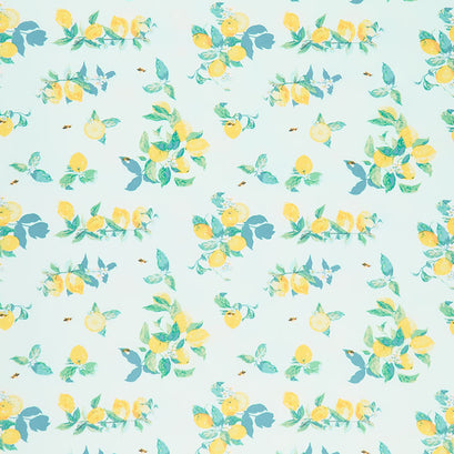 Capri - Limoni per Limoncello Blue Yardage