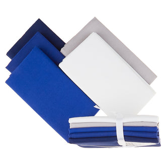 Blue Solids Favorites 5 Piece Fat Quarter Bundle