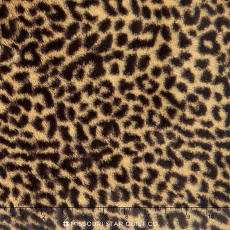 Luxe Cuddle® - Soft Cuddle® Cheetah Tan/Brown 60" Minky Yardage