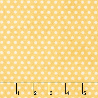 Cuddle® Classic Prints - Swiss Dot Sunshine/Snow 60" Minky Yardage