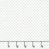 Swiss Dot - Swiss Dot Clover on White Yardage Primary Image