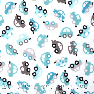 Cuddle® Prints - Robert Kaufman Collection Honk! Cuddle® Teal Minky Yardage