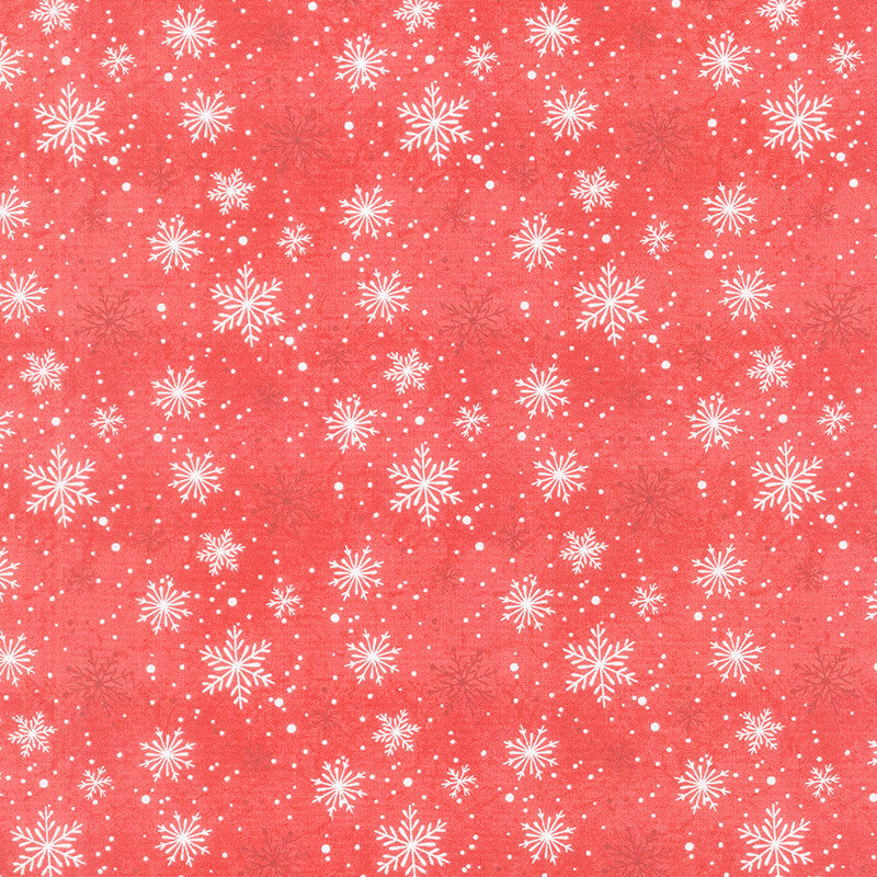 Christmas White Snowflake On Red Background Dish Drying Mat 16x18