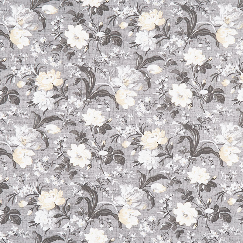 Gray Floral Designers Gallery Louis Nichole Vintage Fabric By The