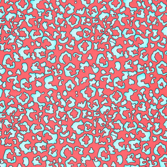 Lush Abstract - Red Cherry Yardage