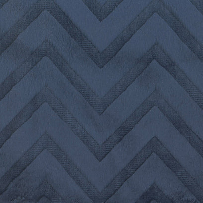 Cuddle® Embossed Chevron - Navy 60" Minky Yardage