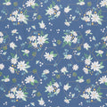 Daisy Fields - Main Denim Metallic Yardage