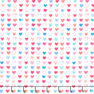 XOXO - Hearts Multi Color Yardage