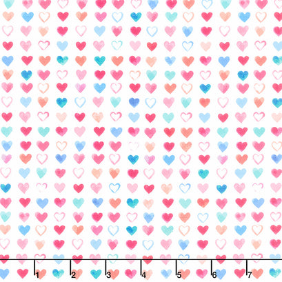 XOXO - Hearts Multi Color Yardage