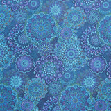 Stonehenge - Marrakech Mediterranean Colorway Mandala Toss Navy Multi Yardage Primary Image