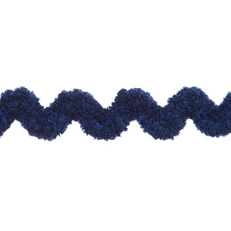 Chenille Ric Rac - 5/8" Light Navy