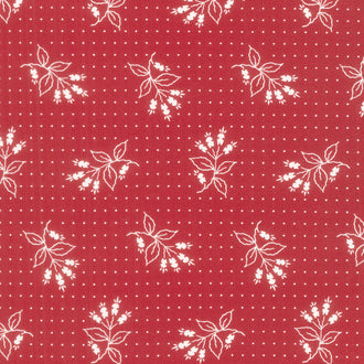 American Gatherings II - Liberty Floral Heart Red Yardage