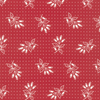 American Gatherings II - Liberty Floral Heart Red Yardage