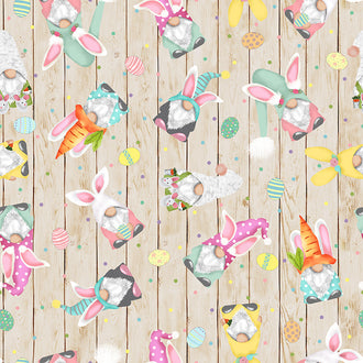 Cuddle® Prints - Hopping Gnomes Pastel Digitally Printed Minky Yardage