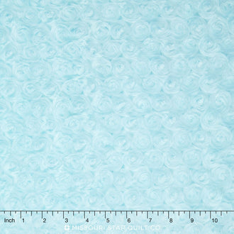 Cuddle® Embossed Rose - Saltwater 60" Minky Yardage