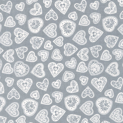 Scandi 2023 - Hearts Silver Yardage