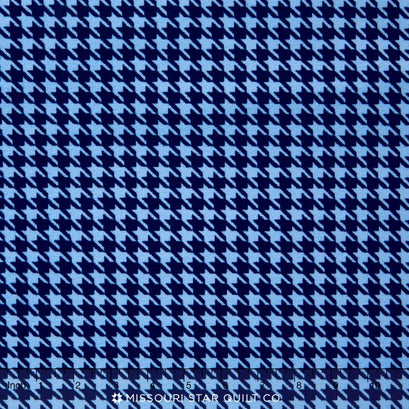 Cuddle® Prints - Houndstooth Navy Sky 60" Minky Yardage