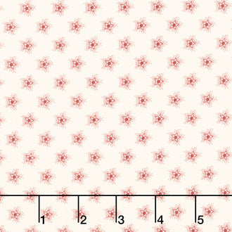 American Gatherings II - Star Sparkle Dove Heart Red Yardage