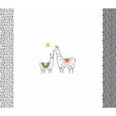 Capsule Pacha - I Love You A Llama Black White Panel Primary Image