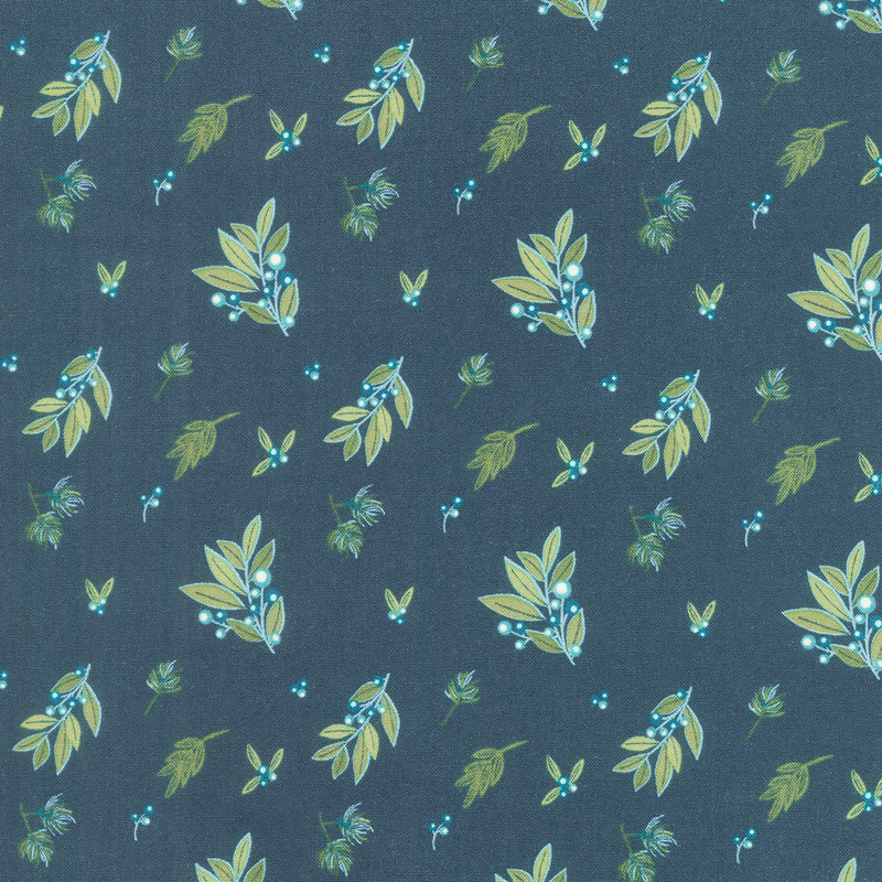 Arrival of Winter - Branches Navy Yardage Primary Image