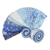 Holiday Flourish - Snow Flower - Blue ColorstoryRoll Up Primary Image