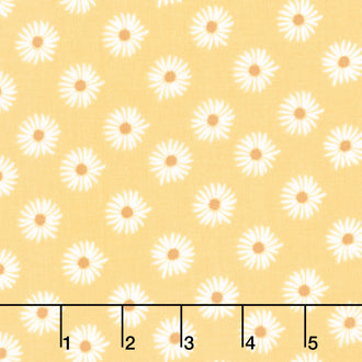 Flora No. 6 - Daisies Yellow Yardage