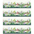 Botanical (In The Beginning) - Leaves and Succulents Border Multi Yardage Alternative View #1