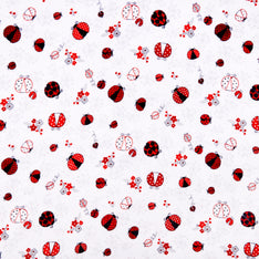 Cloud Cuddle® Print - Lucky Lady Bug Scarlet Yardage Primary Image