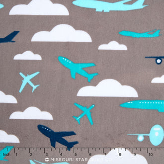 Cuddle® Prints - Aviator Teal 60" MInky Yardage