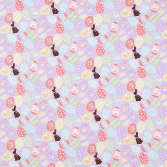 Bunny Trail - Easter Eggs Lilac Yardage