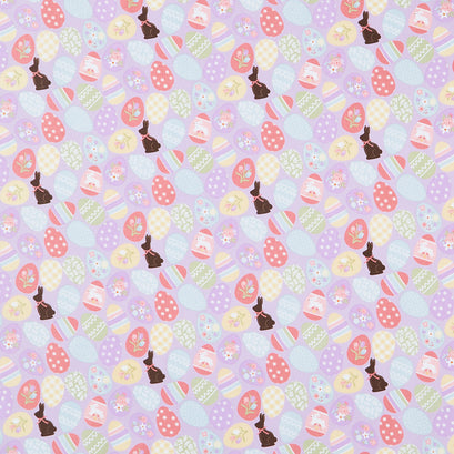 Bunny Trail - Easter Eggs Lilac Yardage