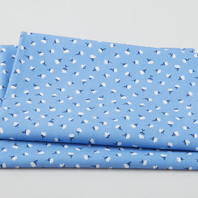 Caroline Favorites - Floral Print Blue 2 Yard Cut