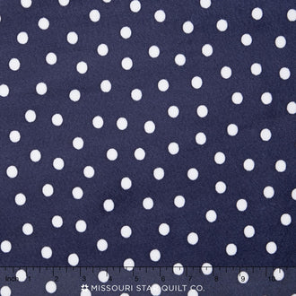 Cuddle® Prints - Alotta Dots Navy 60" Minky Yardage