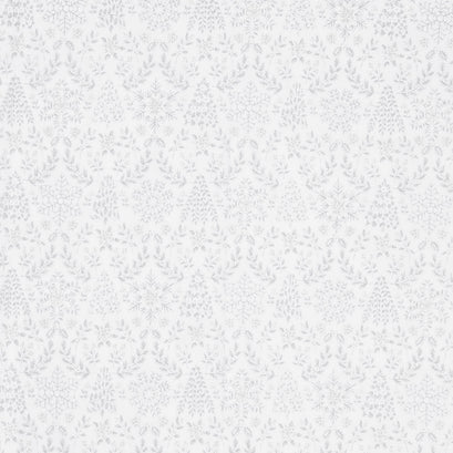 Holiday Flourish - Snow Flower Taupe Colorstory Damask Dove Metallic Yardage