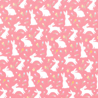 Bunny Trail - Bunnies Peony Yardage