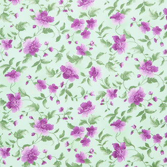 Camille - Floral Green Yardage