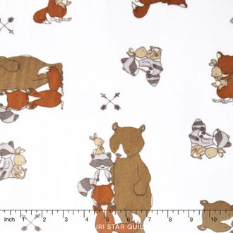 Cuddle® Prints - Besties Rust 60" Minky Yardage