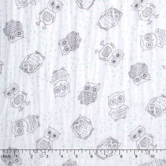 Embrace - Double Gauze Owl Opal Yardage