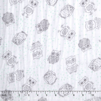 Embrace - Double Gauze Owl Opal Yardage