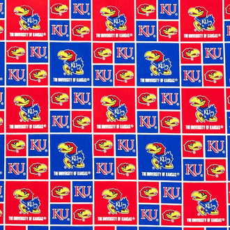 College - University of Kansas Allover Yardage