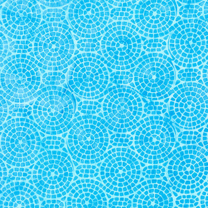 Charming Batiks - Circles Teal Scuba Yardage