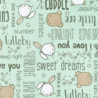 Cuddle® Prints - Rock-A-Bye Honeydew 60" Minky Yardage