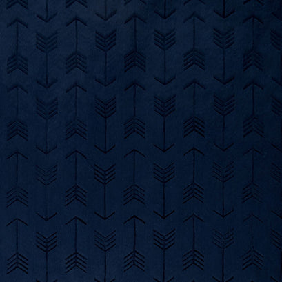 Cuddle® Embossed Arrow - Navy 60" Minky Yardage