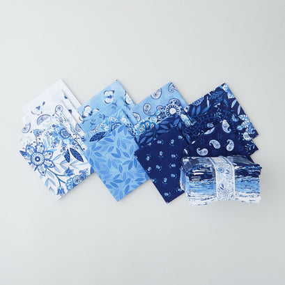 Blooming Blue Fat Quarter Crystals