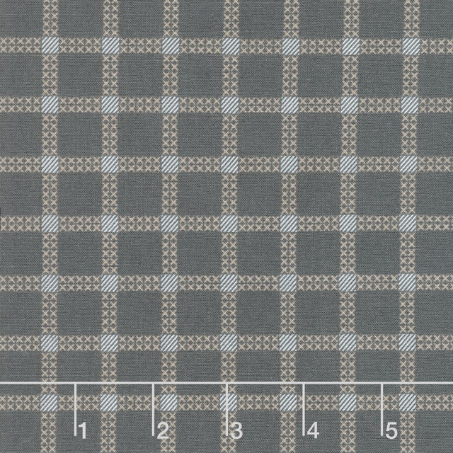 Pale Gray Gingham Cross Stitch Fabric