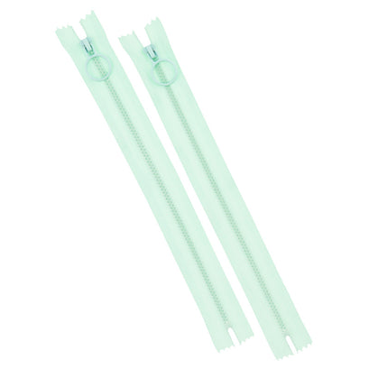 9" Hoop Pull Zippers - Mint