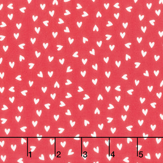 My Valentine - Heart Toss Red Yardage